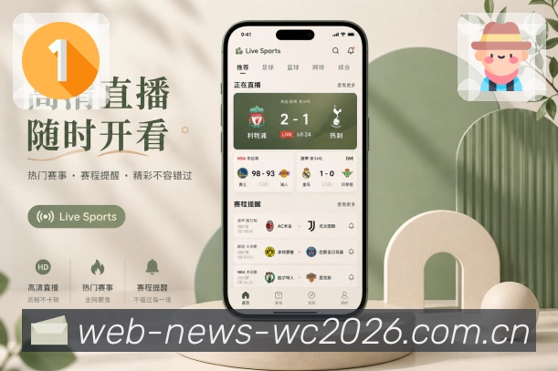  世界杯买球网站App主屏亮点：今日重点、关注赛事、实时比分和快捷入口